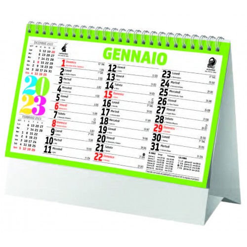 CALENDARIO DA TAVOLO - Calendario da Tavolo 13 ff - cm 19 x 14,5 